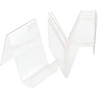 Anladia 5pcs Soporte de Mesa sobremesa para folletos Expositor Soporte de acrílico para Móvil Teléfonos (pequeño)